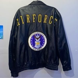 Vtg USA Leather ‘United States Air Force’ Leather Jacket - Mens Sz XL